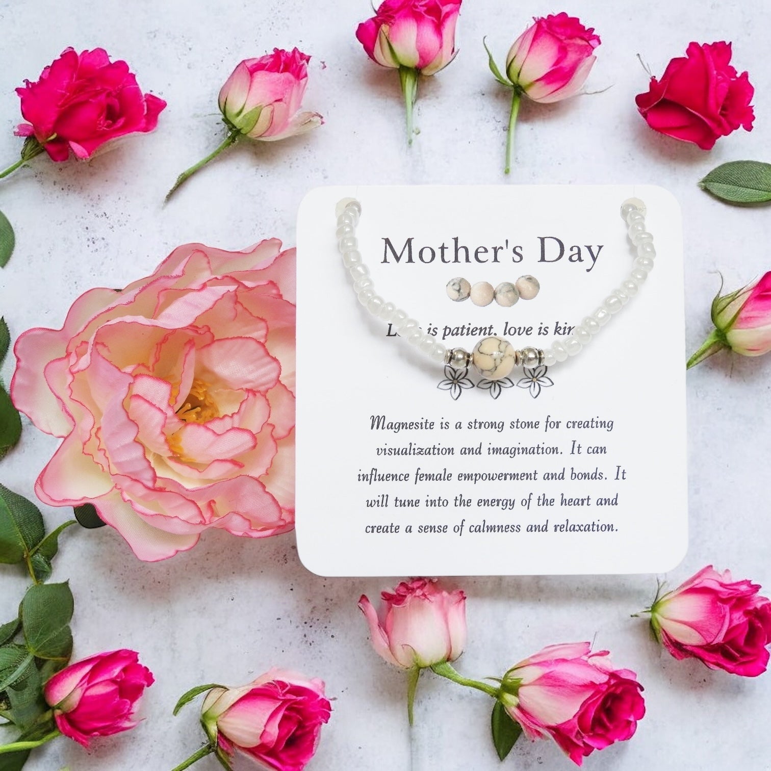 Mother's Day Bracelet- Magnesite Bracelet