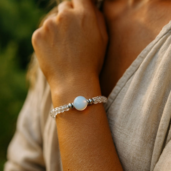 Opalite Bracelet- For Uplifting the Spirit & Inner Reflection