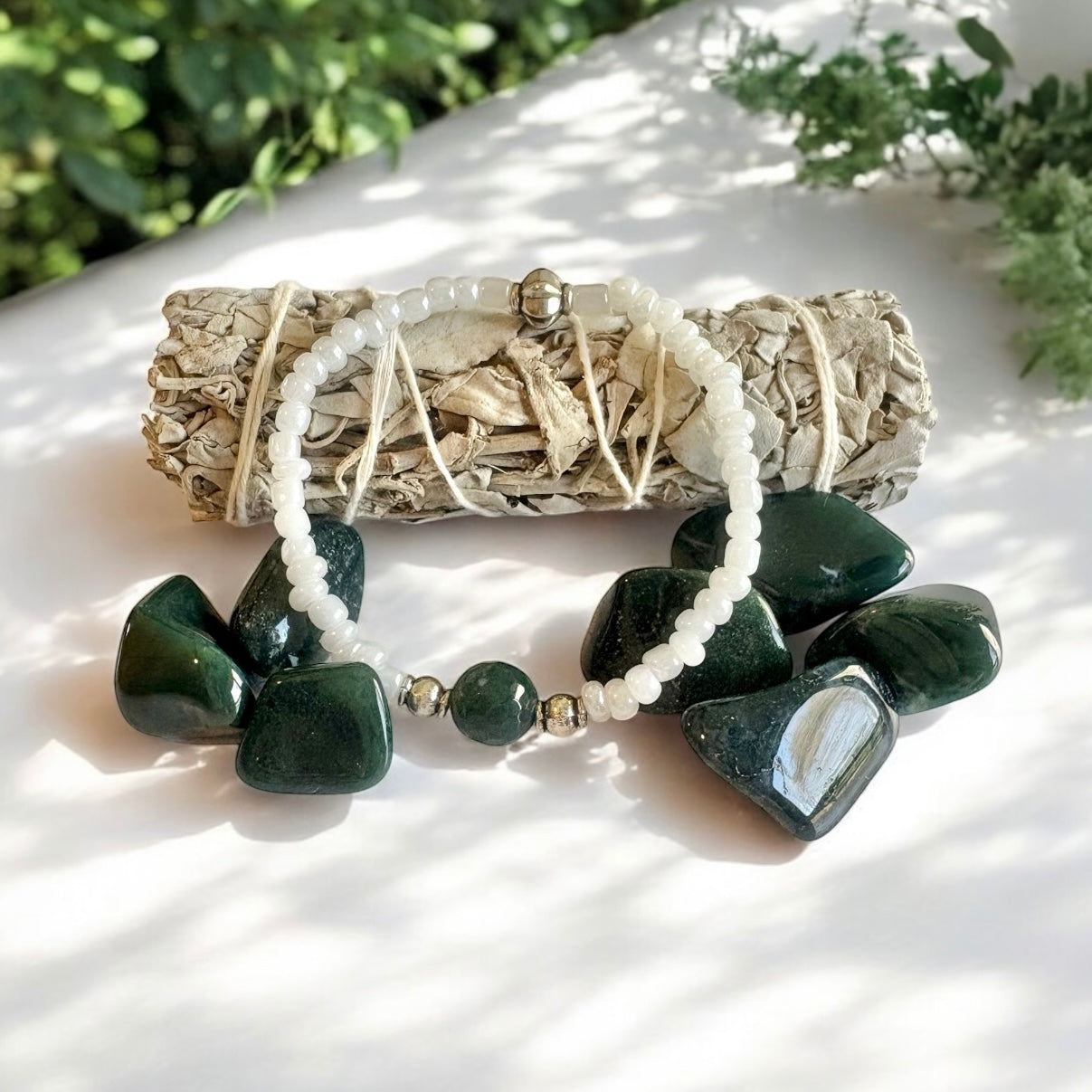 New Beginnings Crystal Bundle — Anklet, Bracelet & Fresh Start Crystal Jar Set