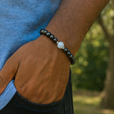 Angelite Men's Bracelet- For Connecting to Divine Source