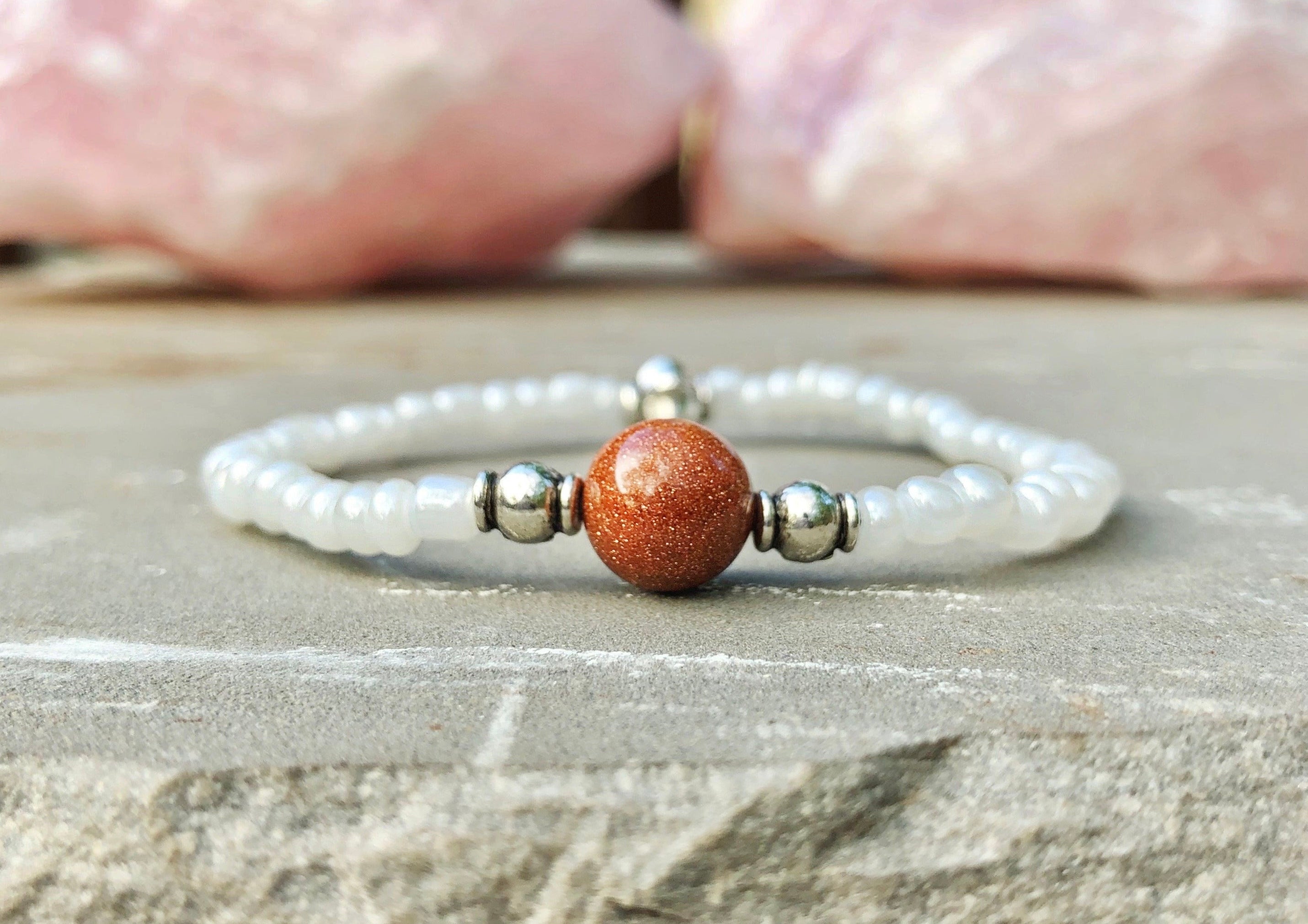 Goldstone Bracelet- For Achieving Goals & Success