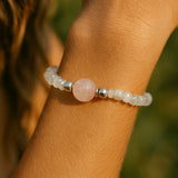 Rose Quartz Bracelet- For Self Love & Harmony in Relationships