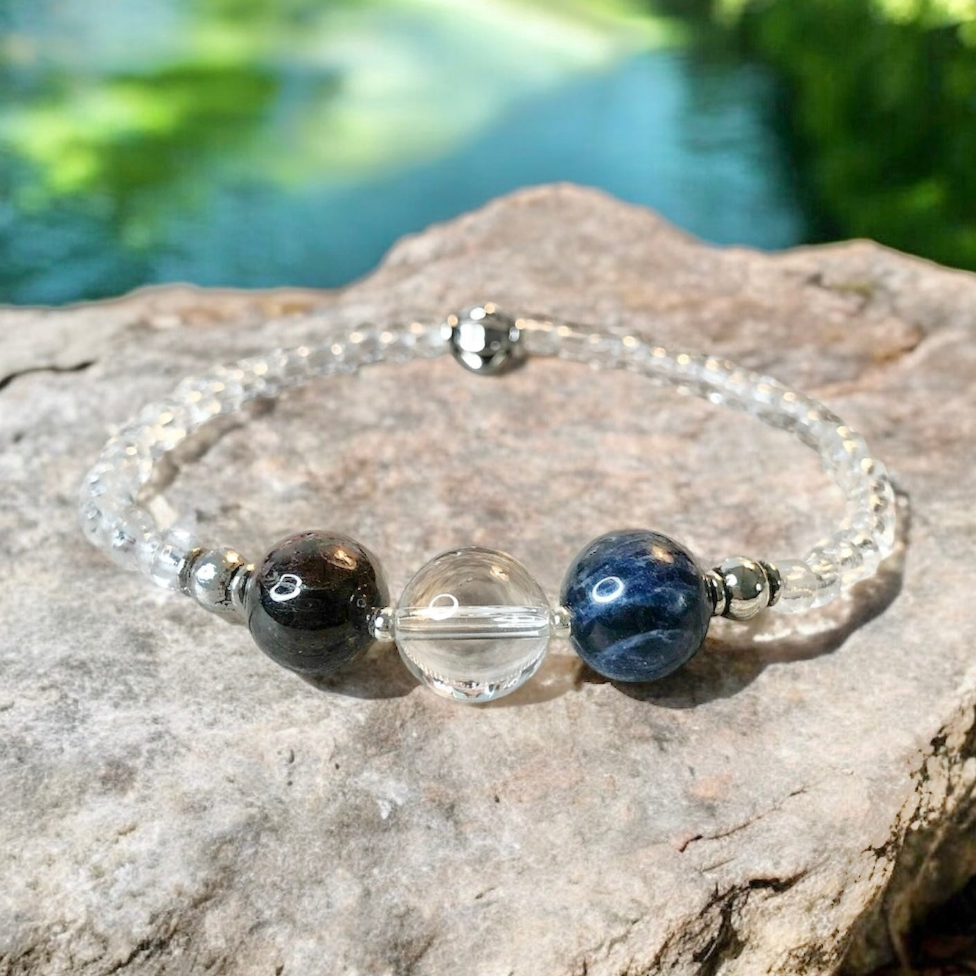 Capricorn Crystal Bundle — Zodiac Anklet, Bracelet & Capricorn Crystal Jar Set