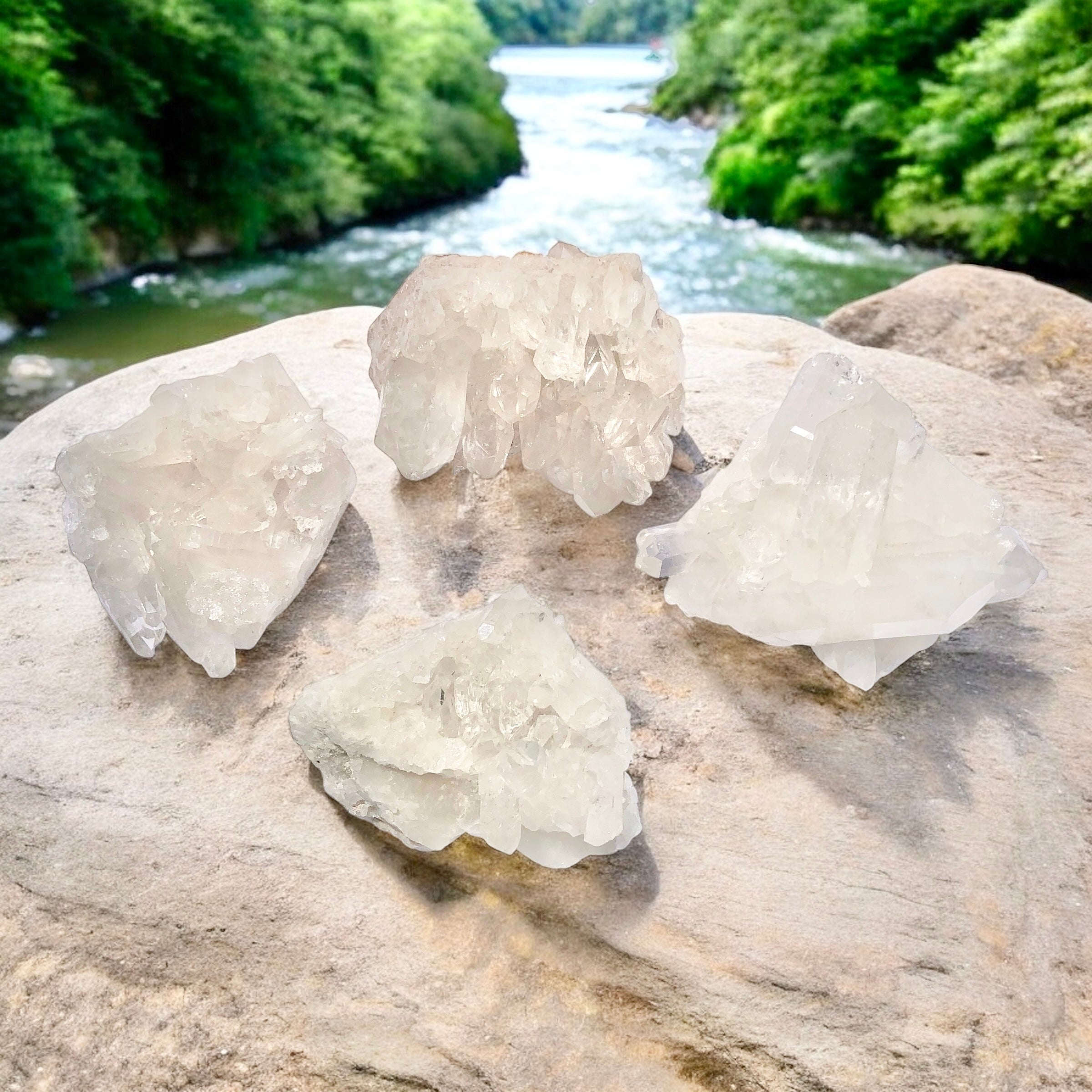 Clear Quartz Clusters- The Master Healer Stone - Mindful Intentions