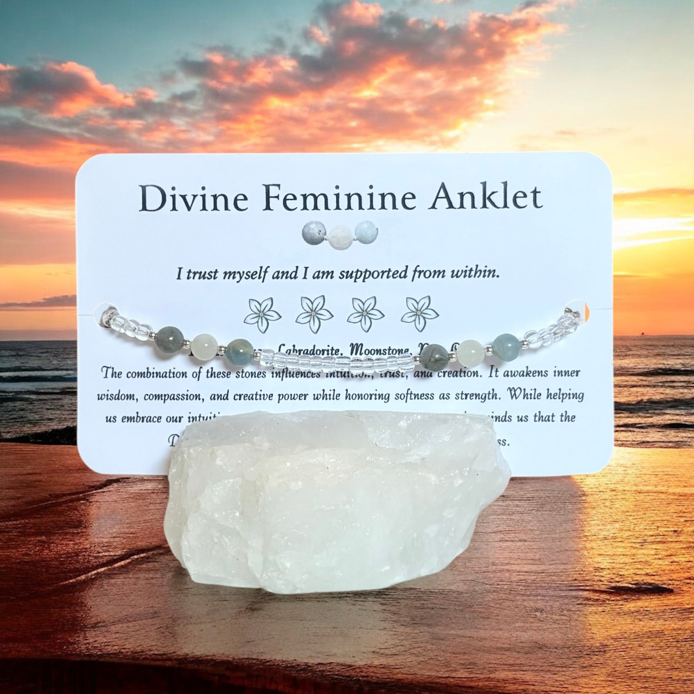 Divine Feminine Anklet - Beaded Anklet