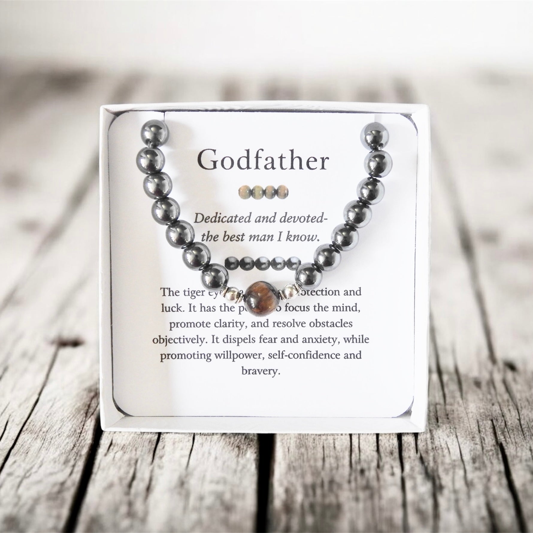 Godfather Bracelet- Men's Tiger Eye Bracelet