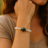 Moss Agate Bracelet- For Abundance, New Beginnings, & Growth