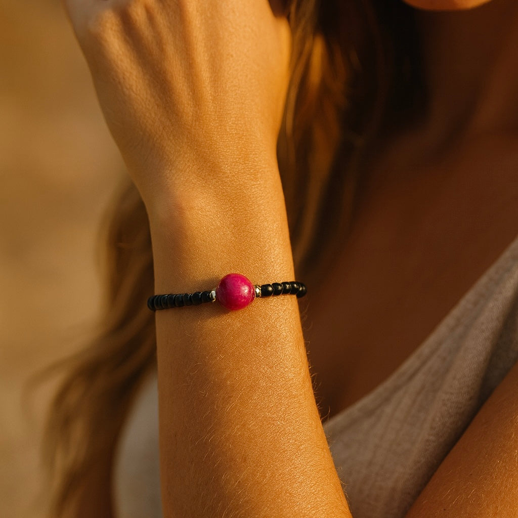 Soul Sisters Bracelet- Pink Tiger Eye Bracelet