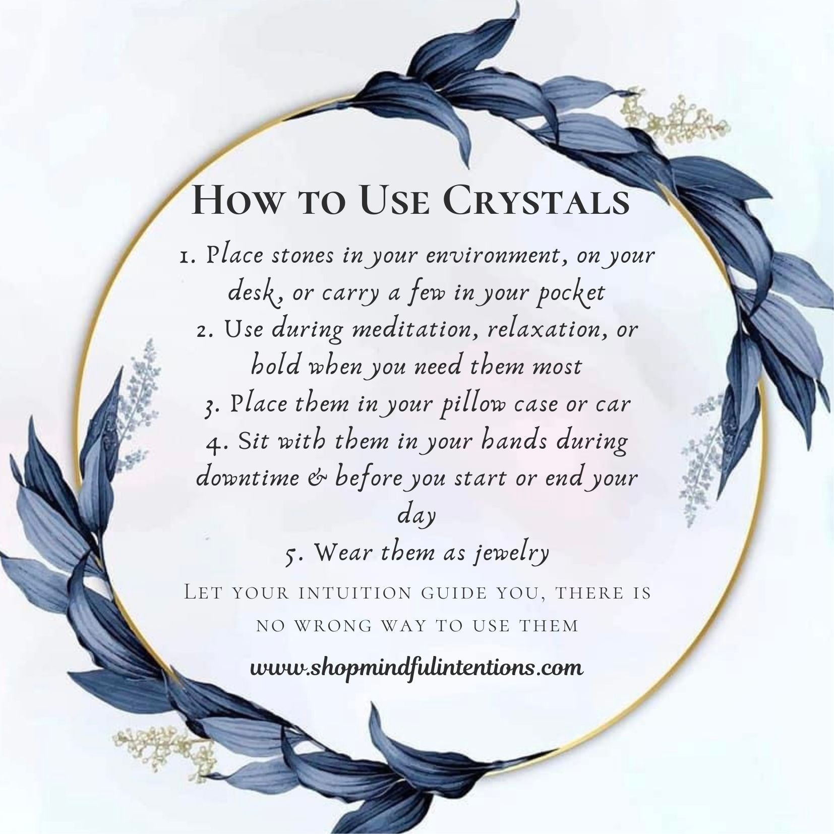 Anxiety & Stress Crystal Set in Jar - Mindful Intentions