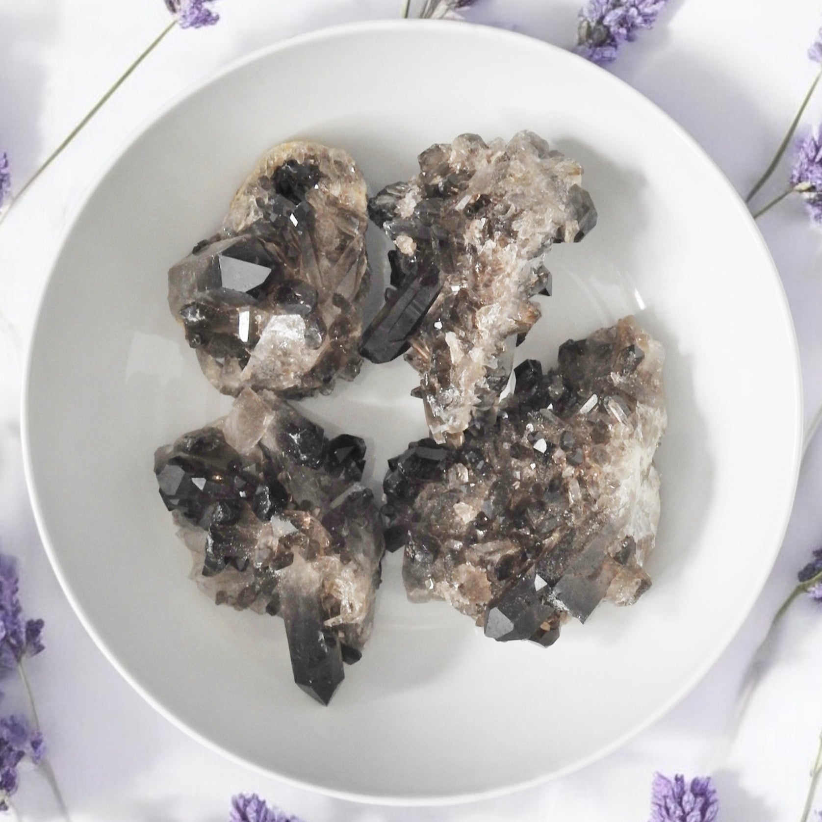 Smoky Quartz Clusters- Stone for Grounding & Security - Mindful Intentions