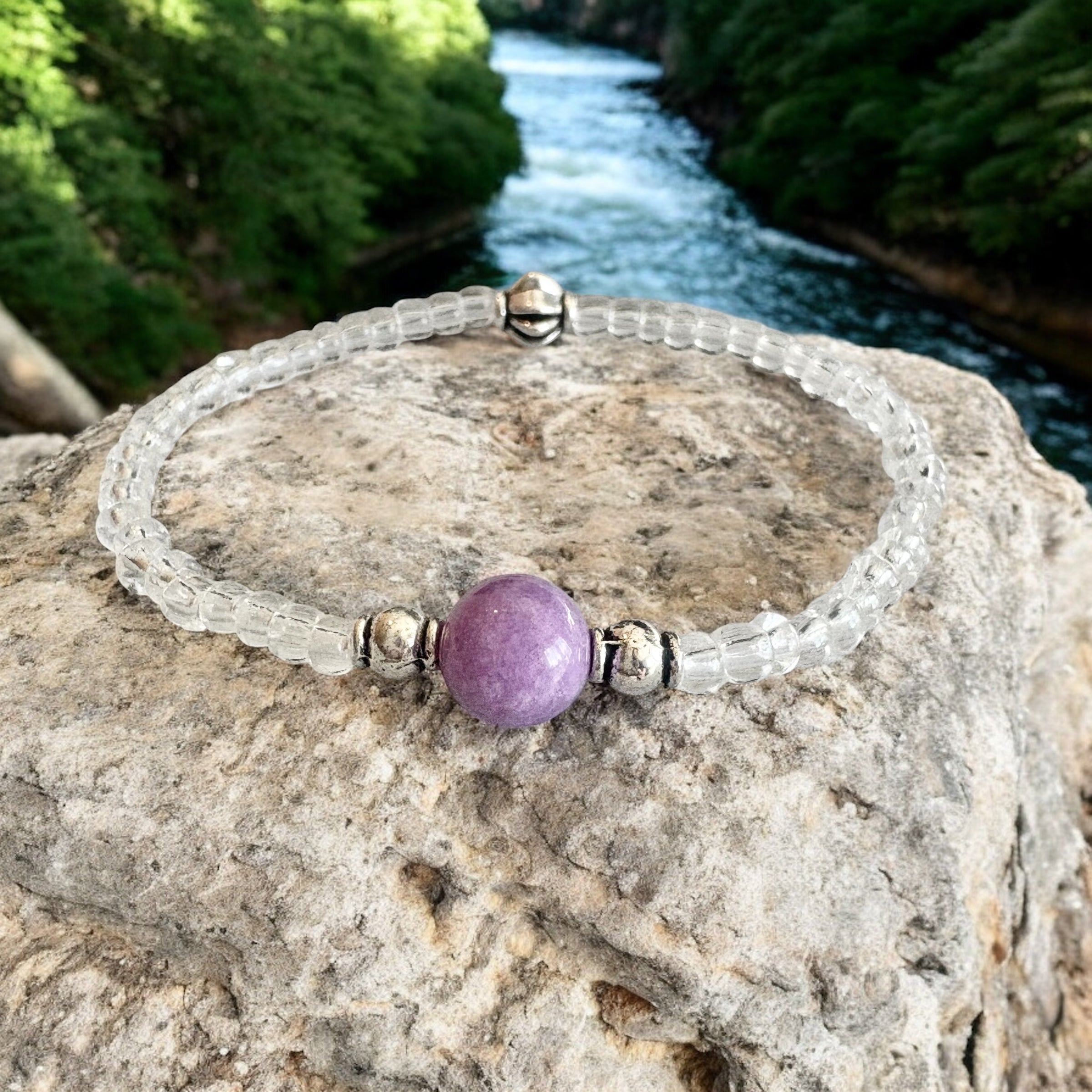 Kunzite Bracelet For Emotional Balance and Self Love