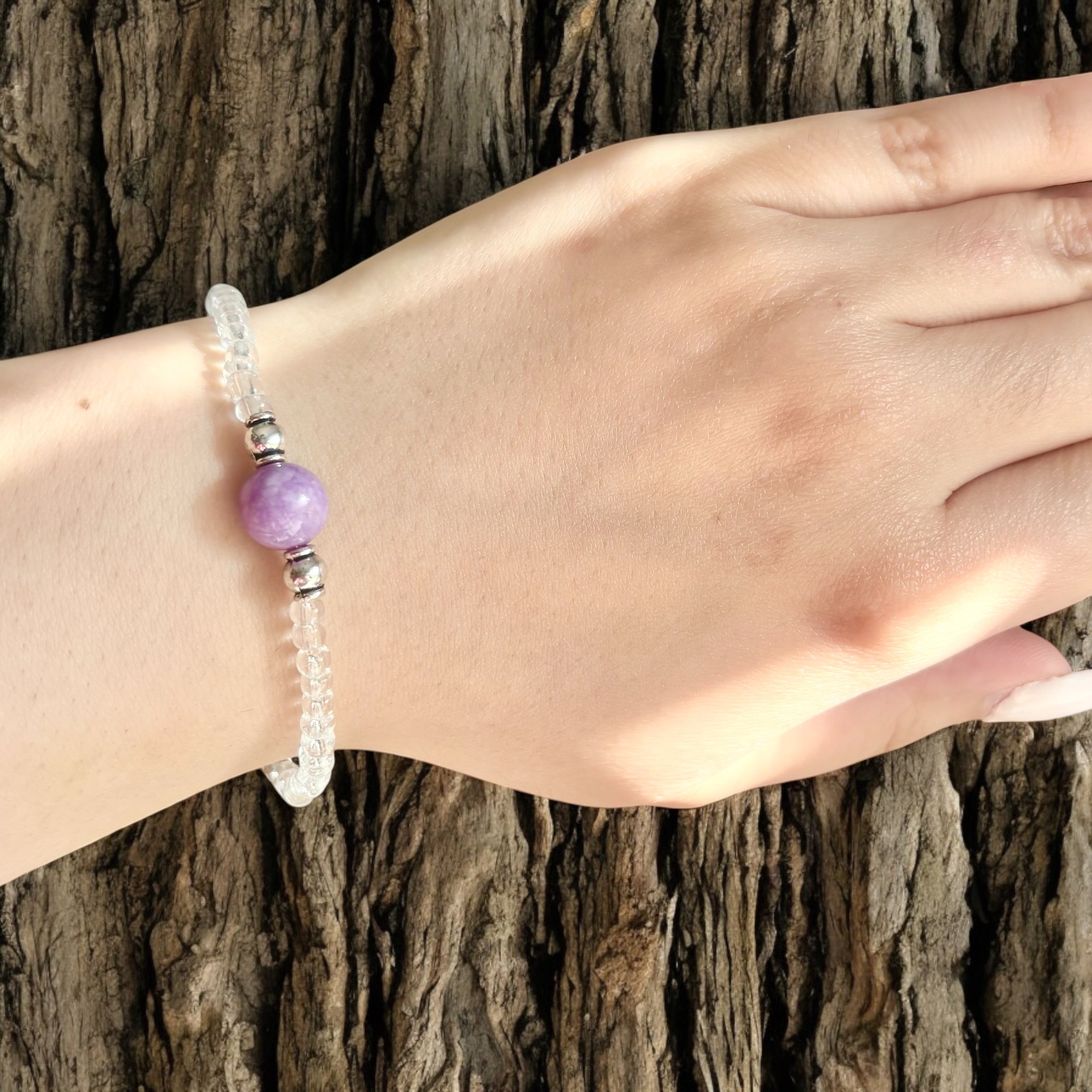 Kunzite Bracelet For Emotional Balance and Self Love