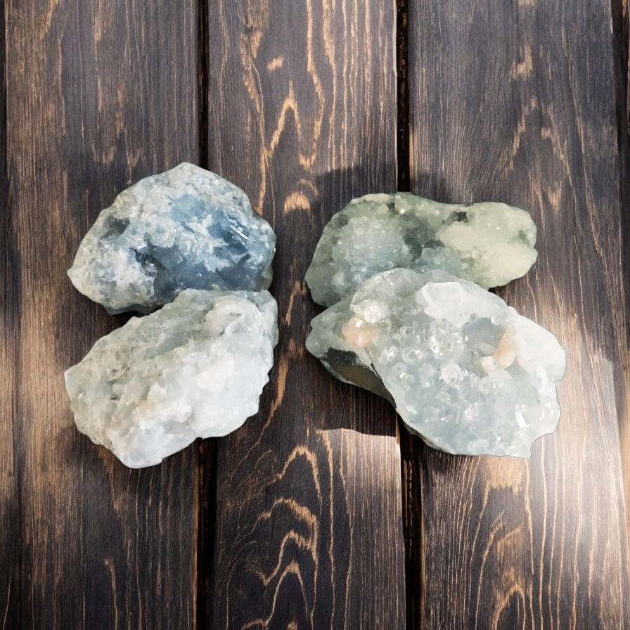 Celestite Crystal Geode- Stone of Serendipity and Divine Connection - Mindful Intentions