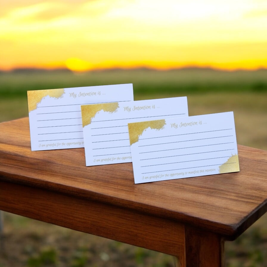 Intention Setting Cards- Manifesting Intention Cards - Mindful Intentions