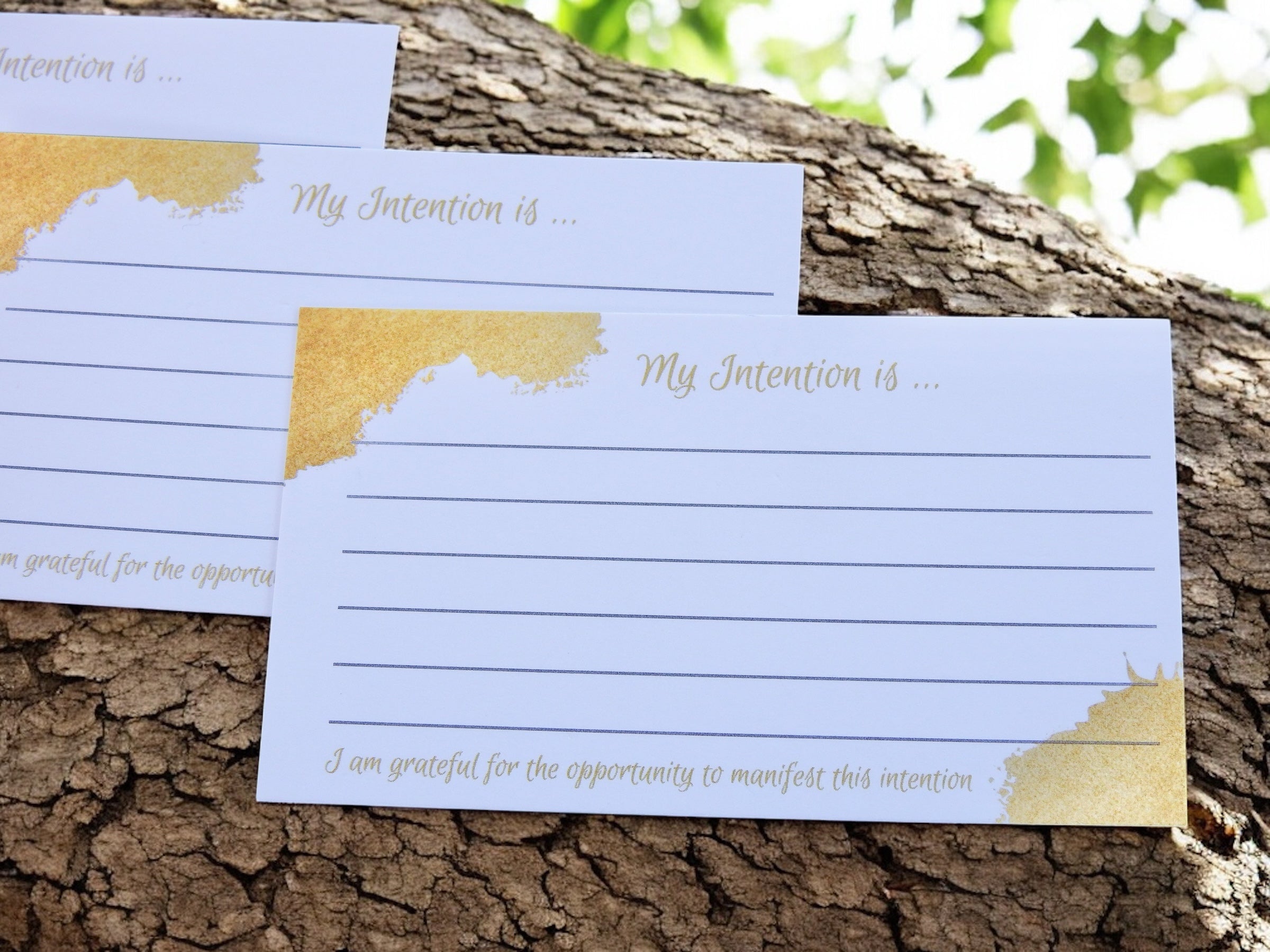 Intention Setting Cards- Manifesting Intention Cards - Mindful Intentions