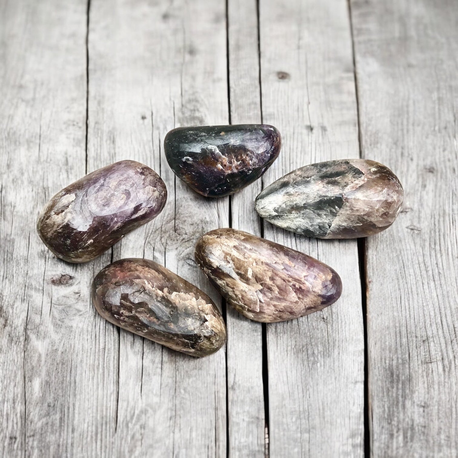 Super Seven Stones with Card- Stone of Manifestation & Raising Vibration