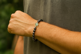 Fluorite Men's Bracelet- For Focus & Anxiety Relief