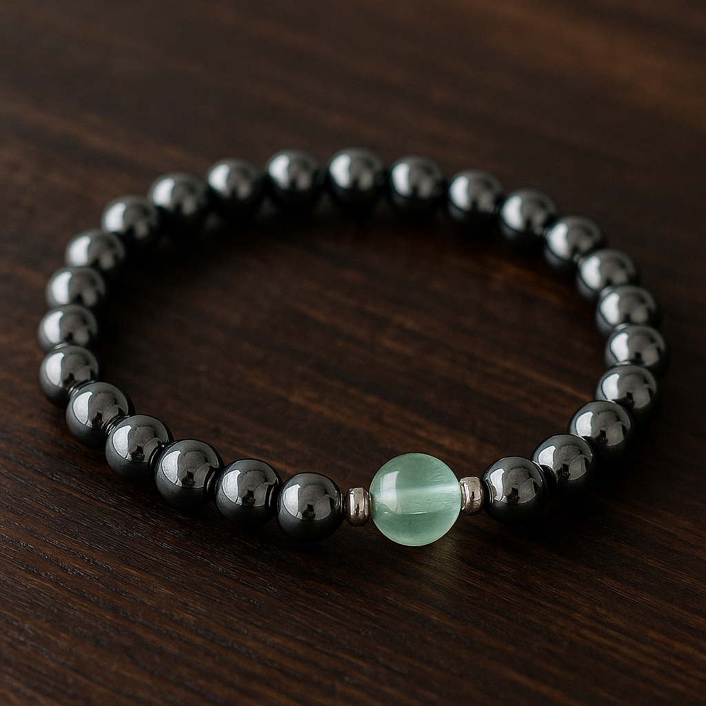 Fluorite Men's Bracelet- For Focus & Anxiety Relief