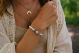 Angelite Bracelet- For Angel & Spirit Guide Connection