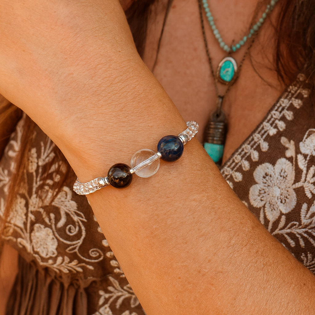 Capricorn Crystal Bundle — Zodiac Anklet, Bracelet & Capricorn Crystal Jar Set