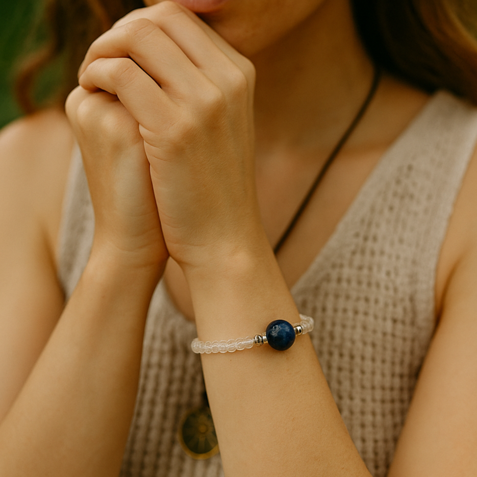 Blue Tiger Eye Bracelet- For Calming Strength & Self Assurance