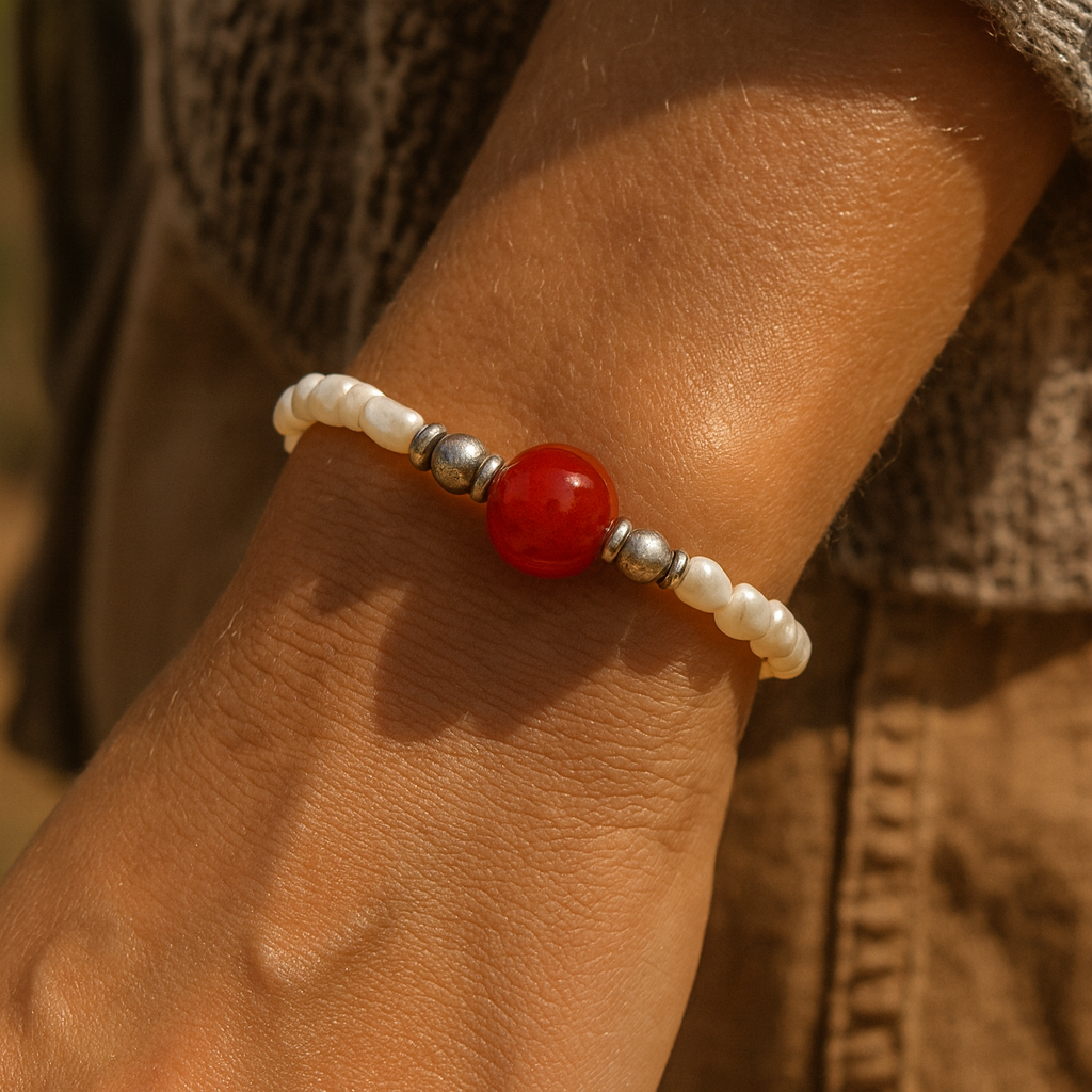 Carnelian Bracelet- For Determination, Motivation, and Taking Action
