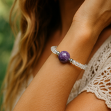 Lepidolite Bracelet- For Emotional Soothing During Change & Anxiety Relief