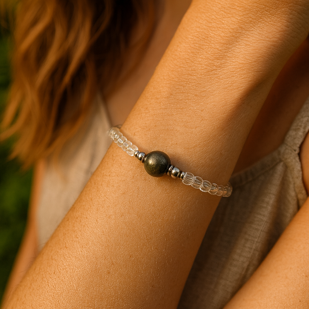 Pyrite Bracelet- For Abundance, Prosperity, & Achieving Goals