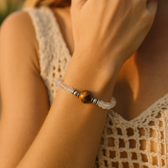 Tiger Eye Bracelet for Bravery, Confidence, & Protection