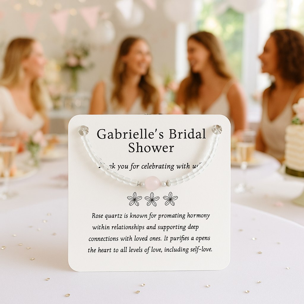 Bridal Shower Bracelet Favor- Personalized Gift