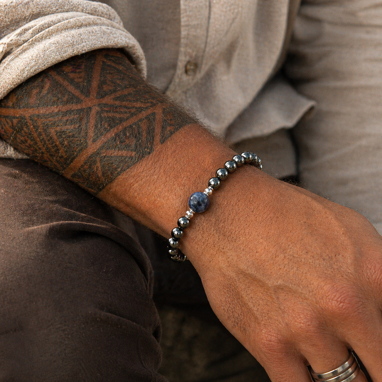 Sodalite Bracelet- For Tranquility, Peace, & Social Anxiety
