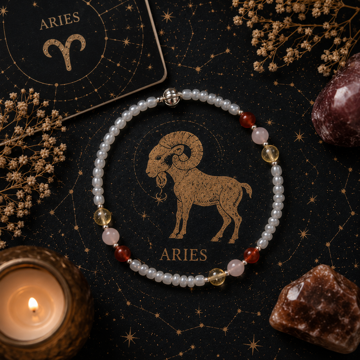 Aries Zodiac Anklet