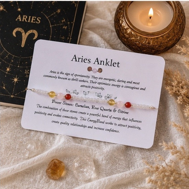 Aries Zodiac Anklet