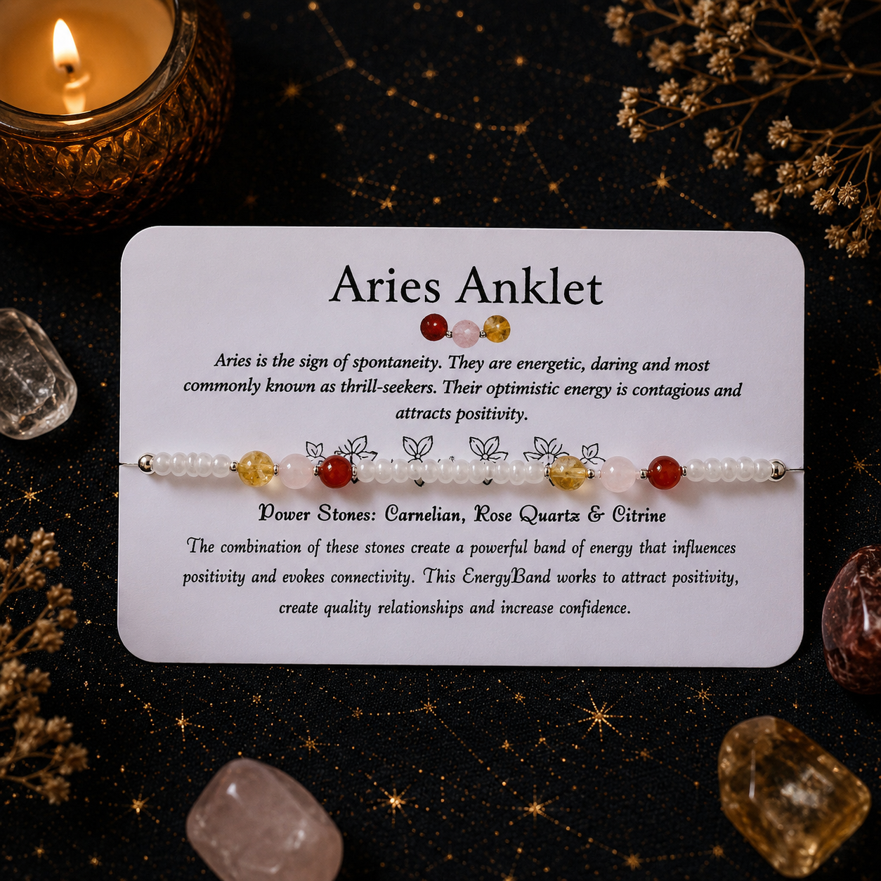 Aries Zodiac Anklet