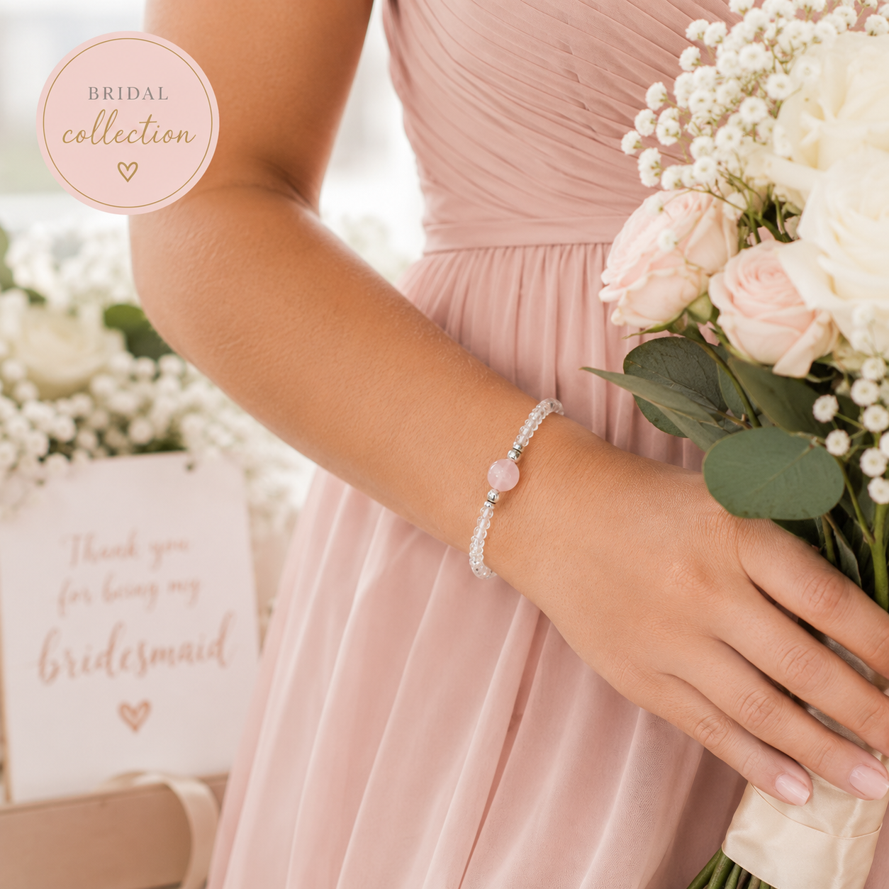 Bridal Shower Bracelet Favor- Personalized Gift