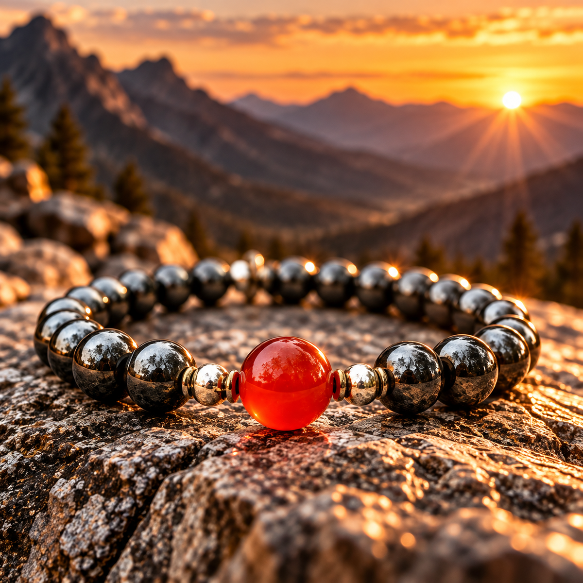 Carnelian Bracelet For Determination, Motivation, and Taking Action