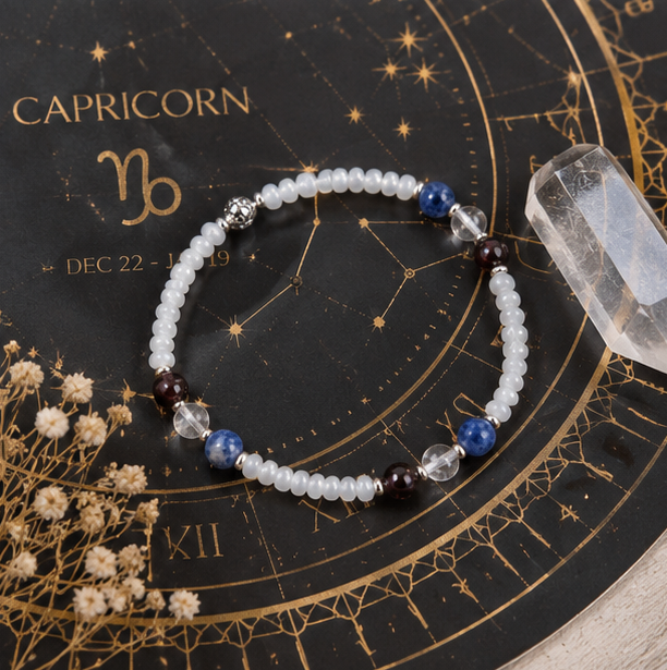 Capricorn Anklet - Zodiac Beaded Anklet
