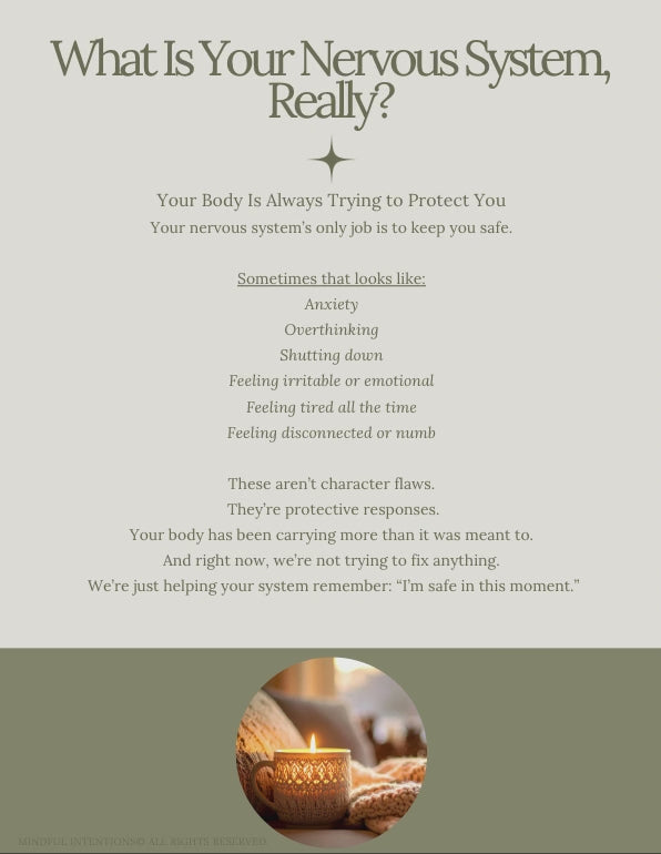 Burnout to Clarity Workbook | Gentle Burnout Recovery & Nervous System Reset Guide