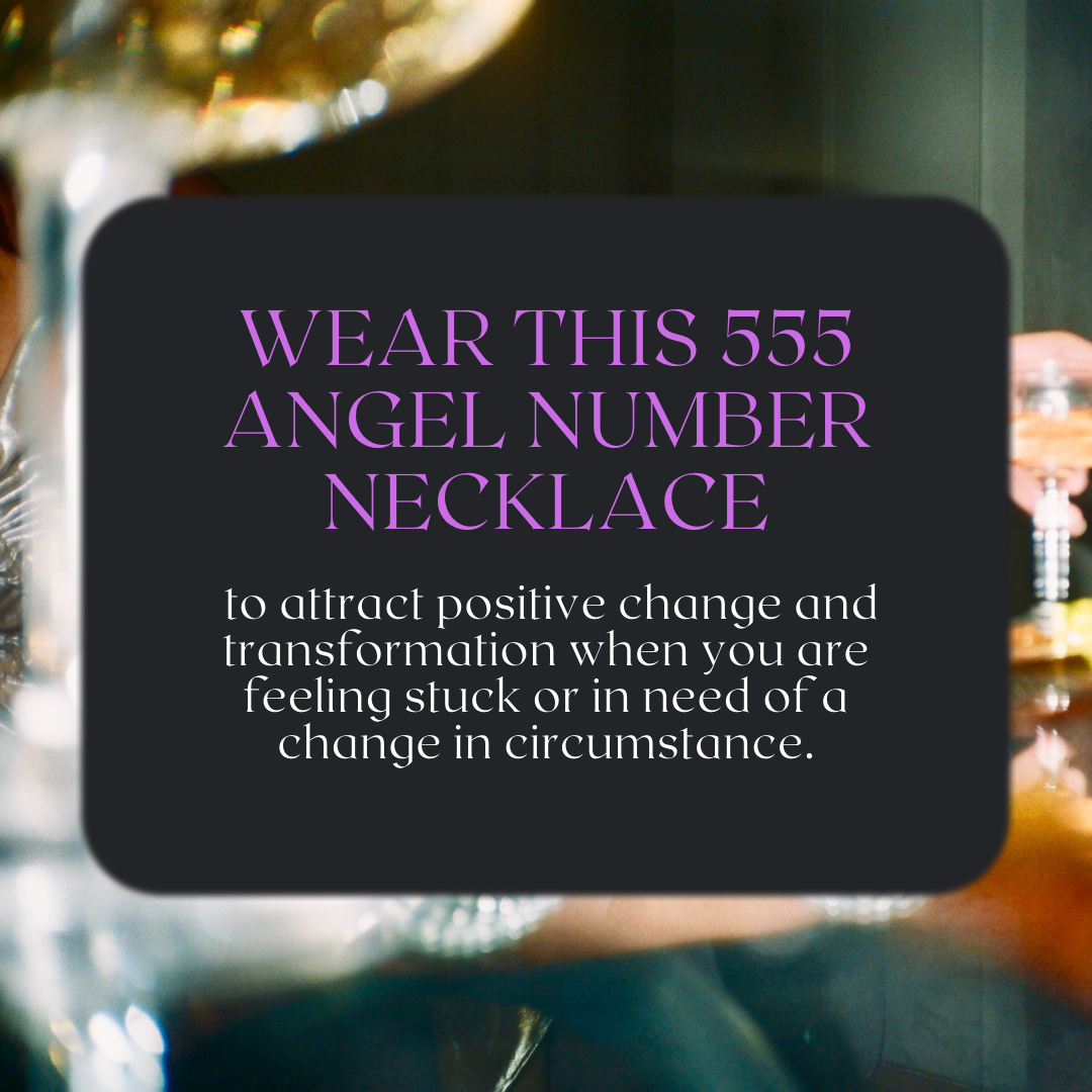 555 Angel Number Necklace- For Change & Transformation - Mindful Intentions