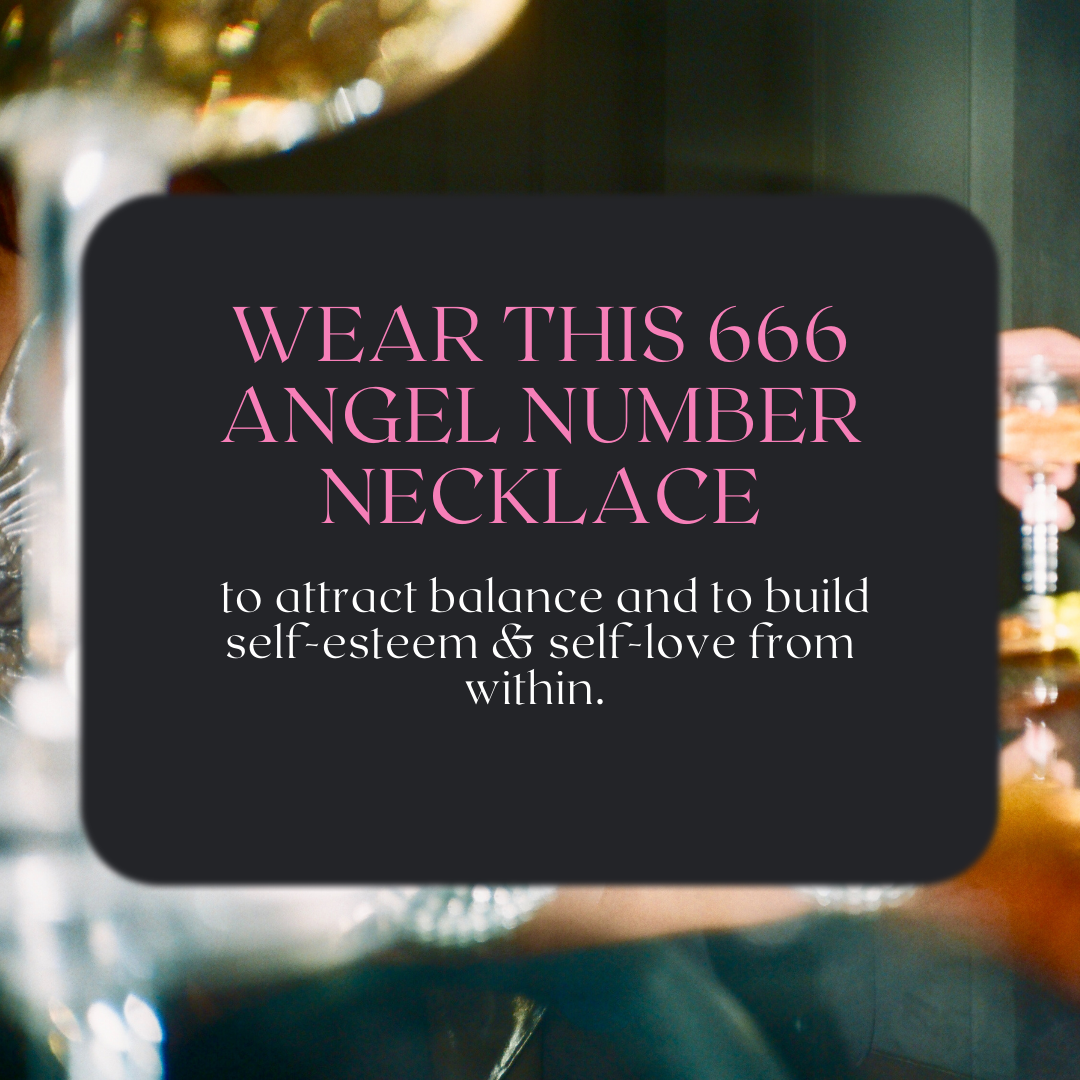 666 Angel Number Necklace- For Self Love & Balance - Mindful Intentions