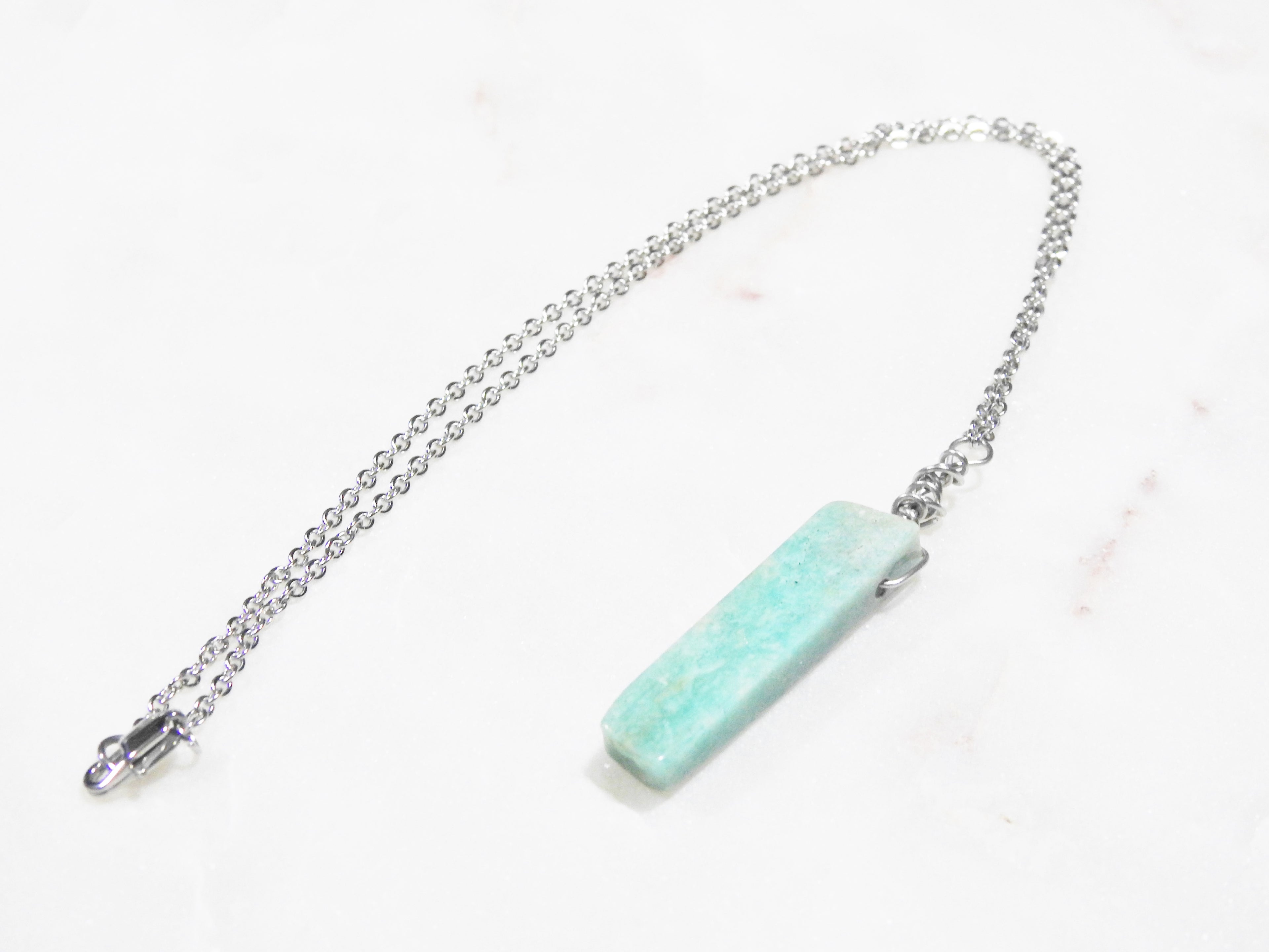 Amazonite Necklace- For Courage & Self Expression - Mindful Intentions