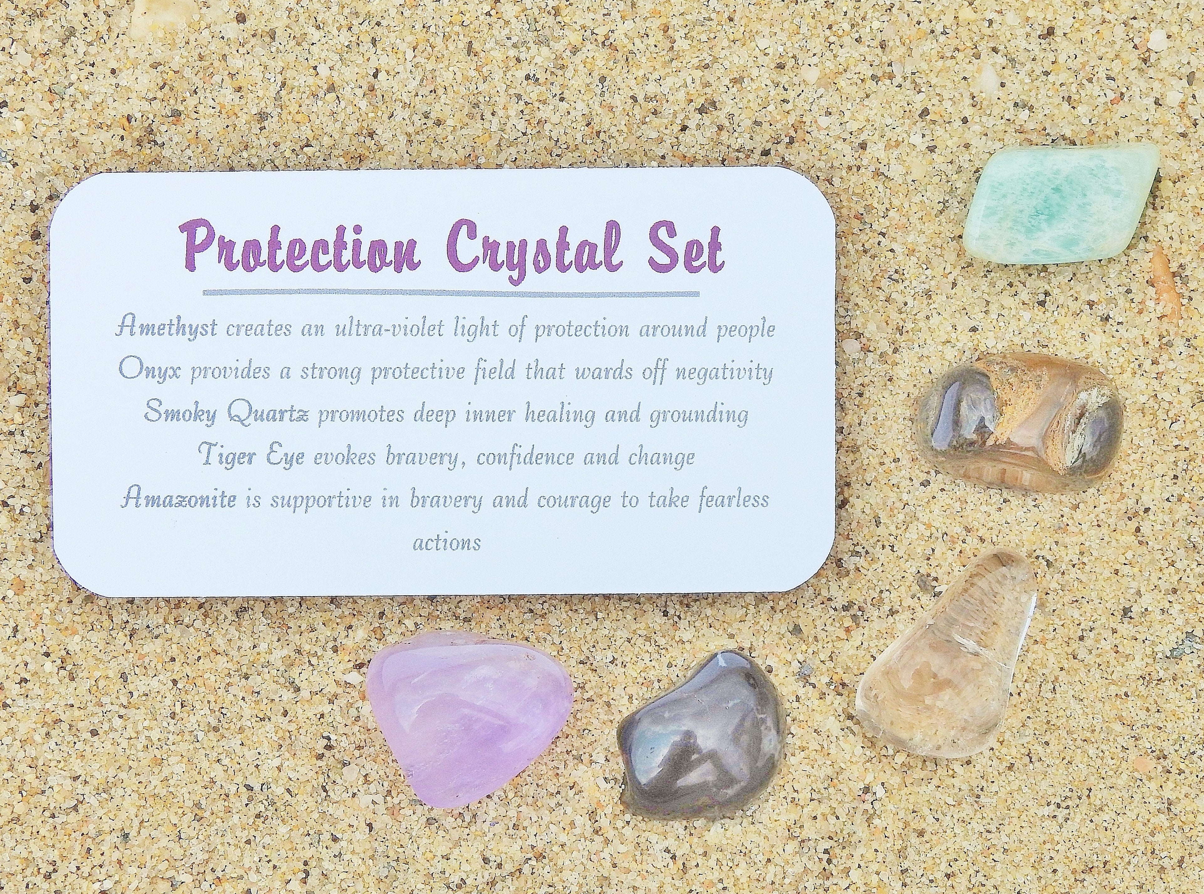 Protection Crystal Jar Set - Mindful Intentions