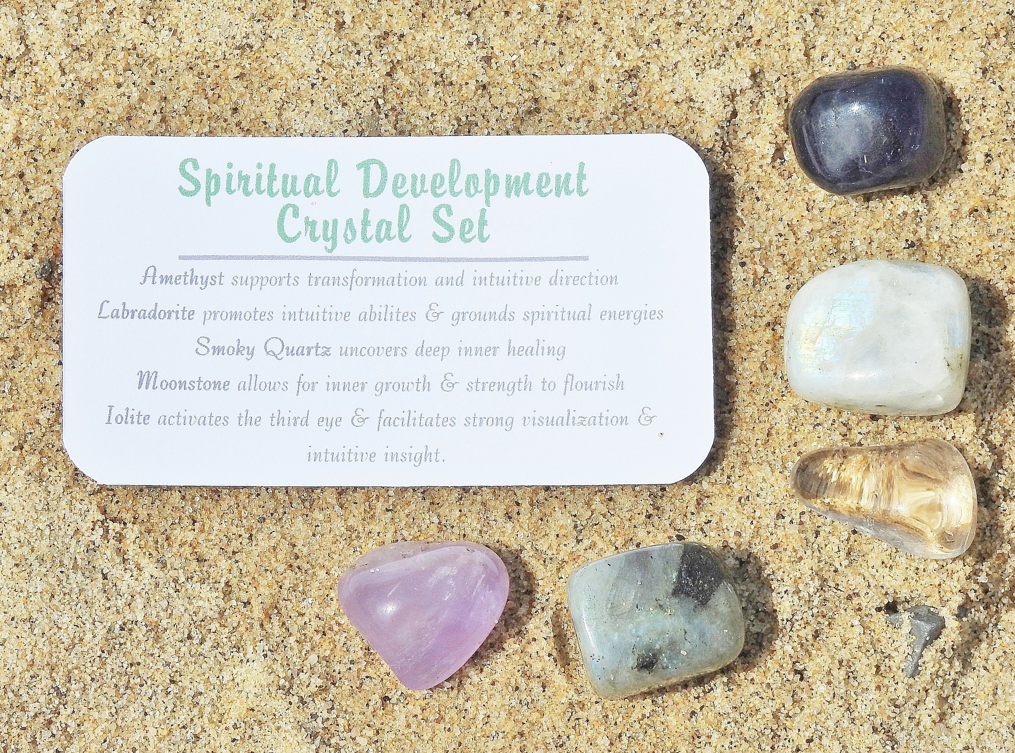 Spiritual Development Crystal Jar Set - Mindful Intentions