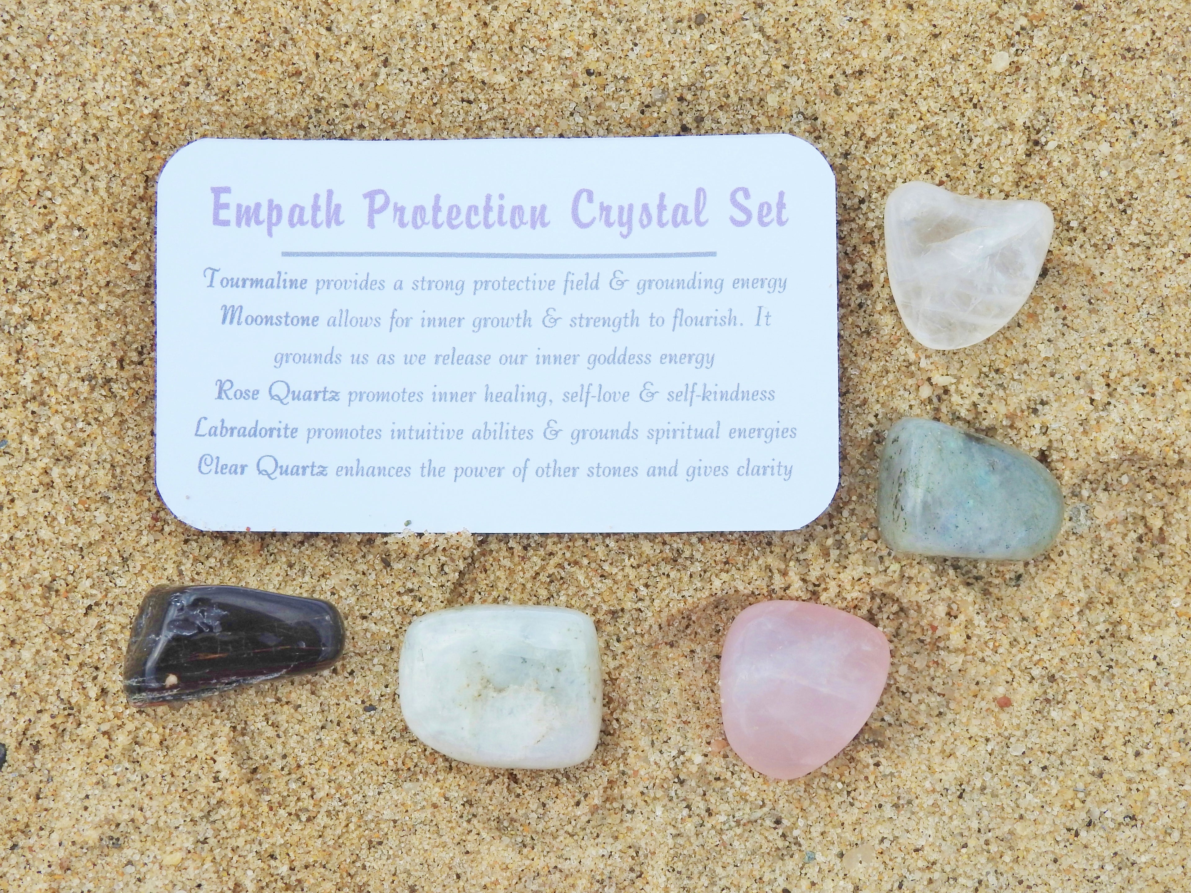 Empath Protection Crystal Jar Set - Mindful Intentions