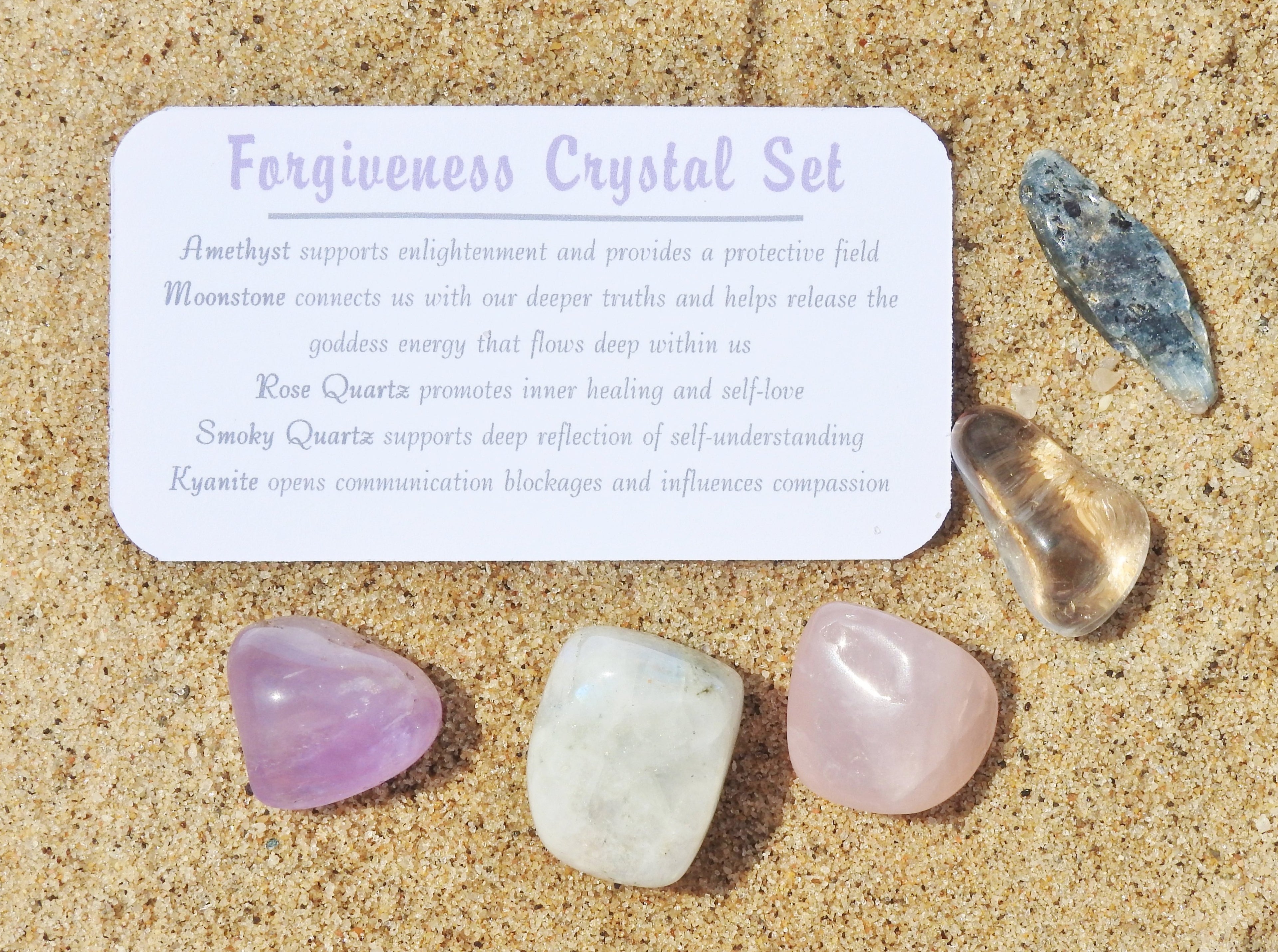 Forgiveness Crystal Jar Set - Mindful Intentions