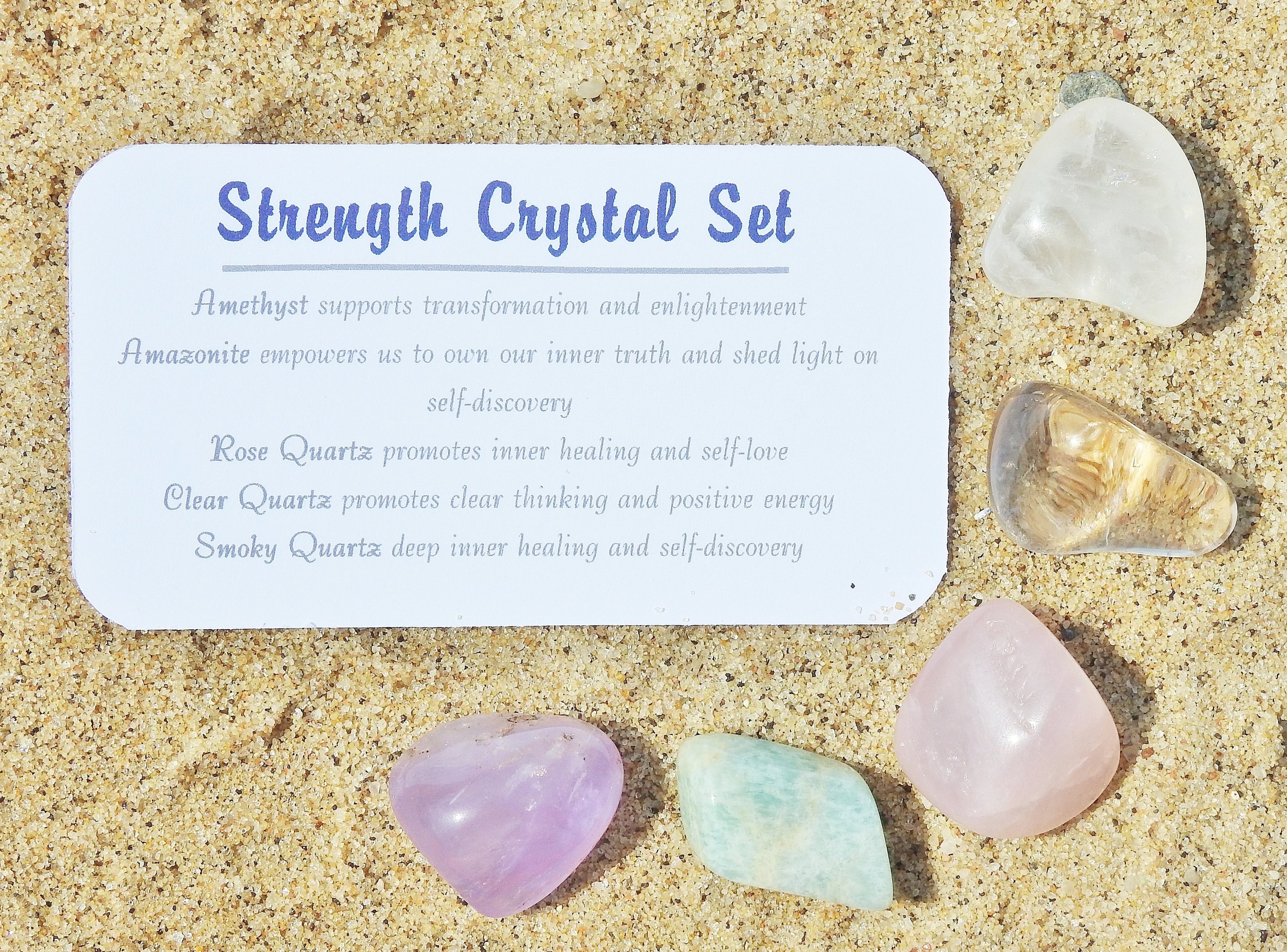 Strength Crystal Jar Set - Mindful Intentions