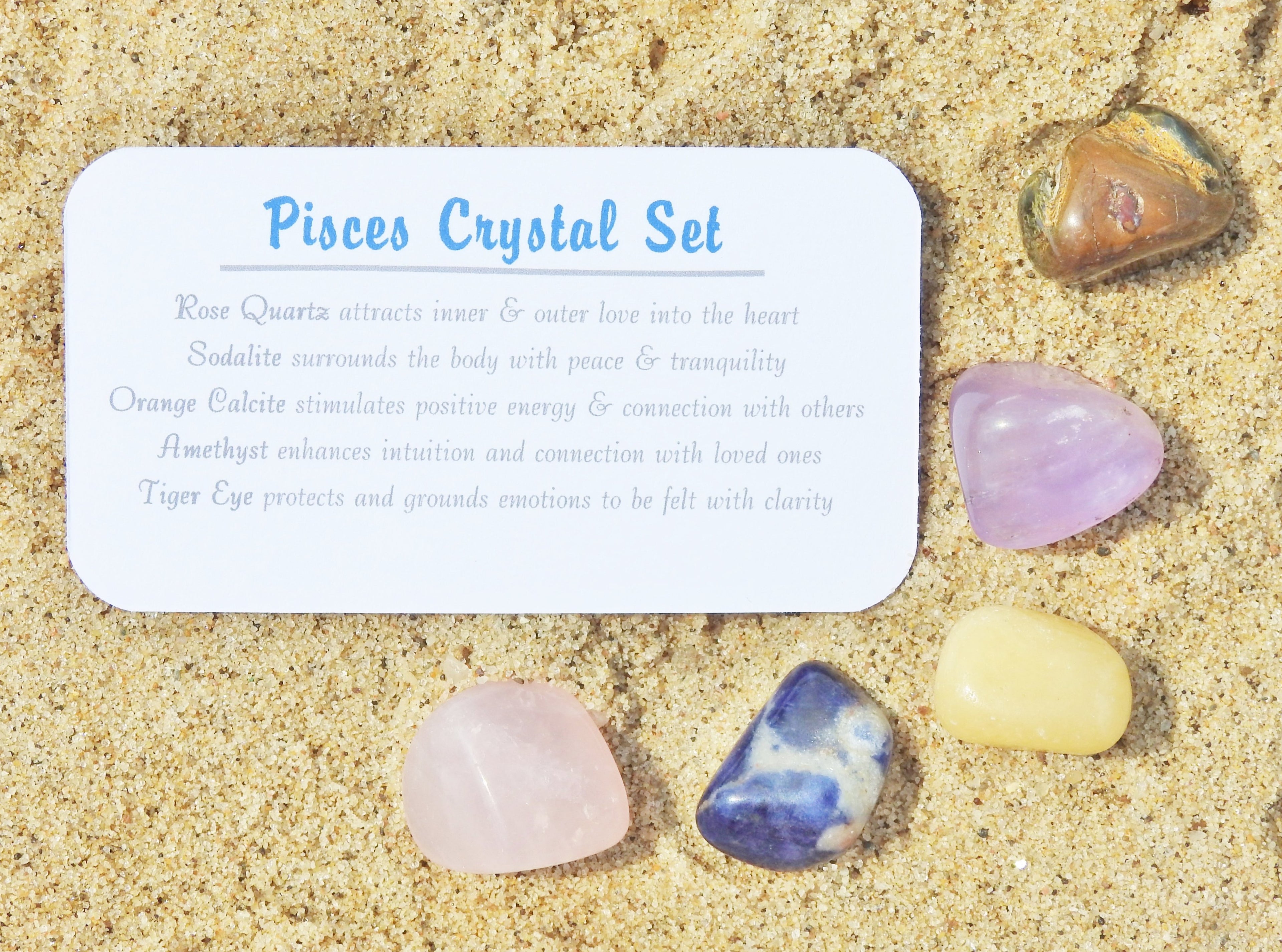 Pisces Zodiac Crystal Jar Set - Mindful Intentions