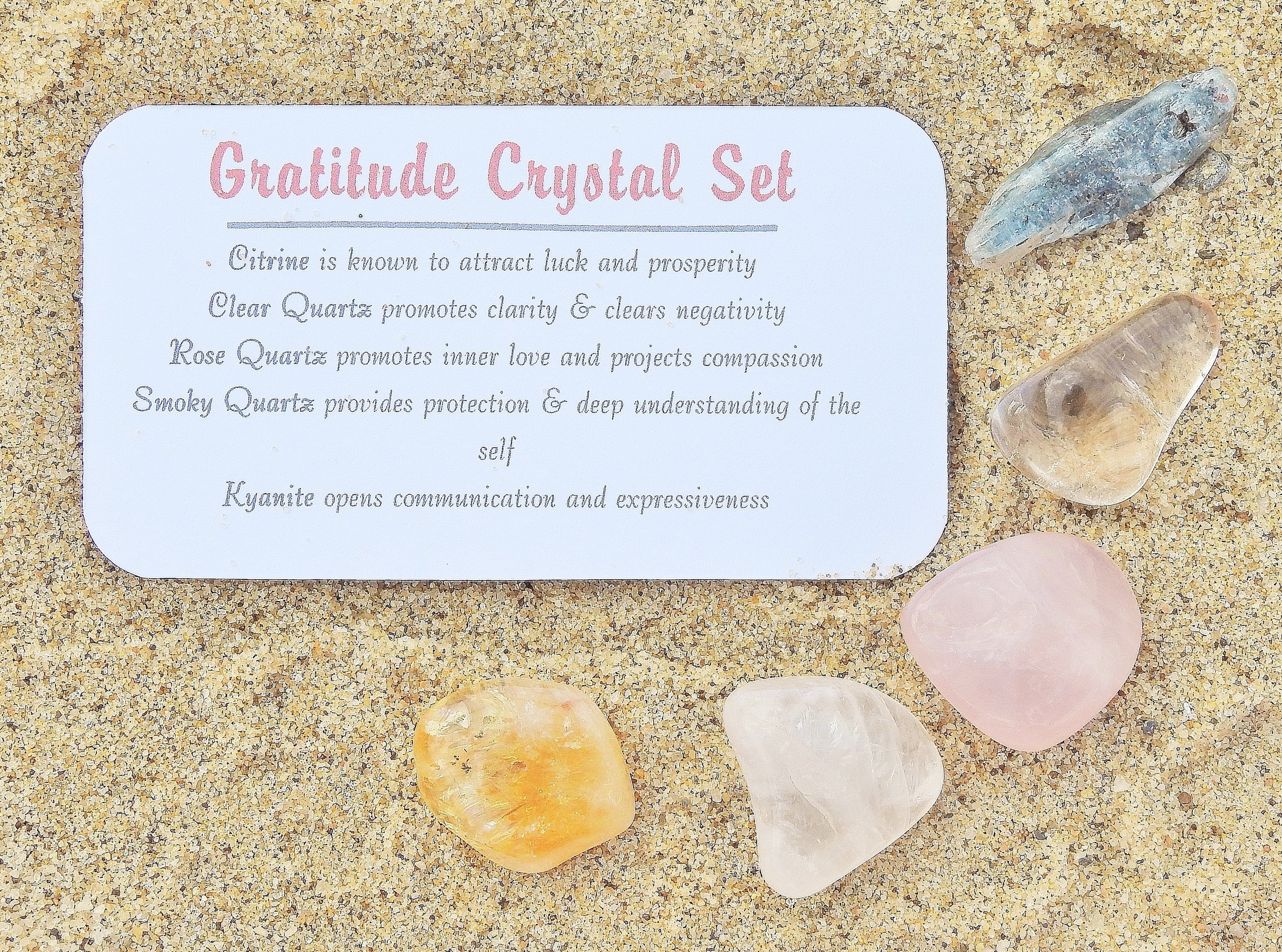 Gratitude Crystal Jar Set - Mindful Intentions