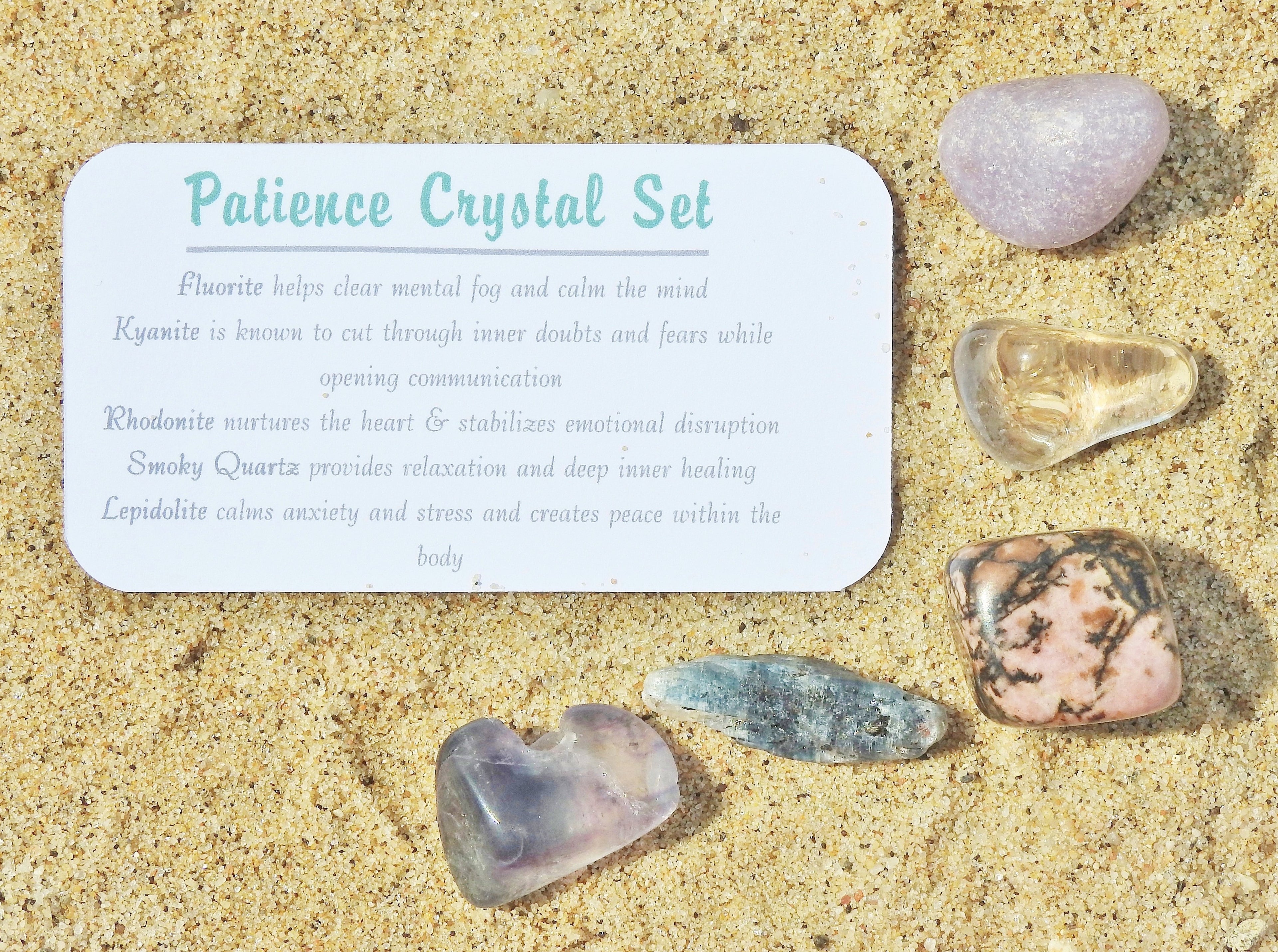 Patience Crystal Jar Set - Mindful Intentions