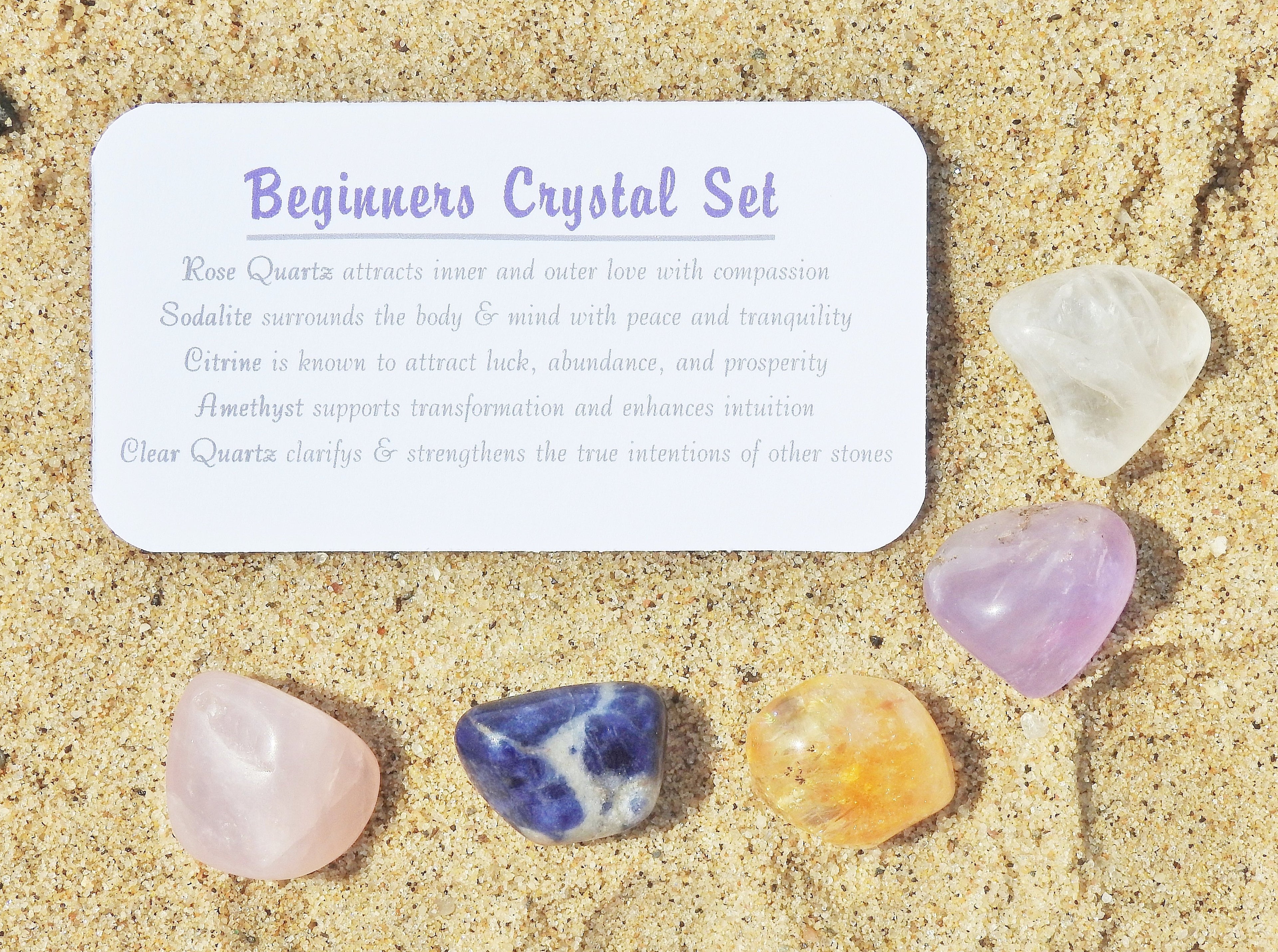 Beginners Crystal Jar Set - Mindful Intentions
